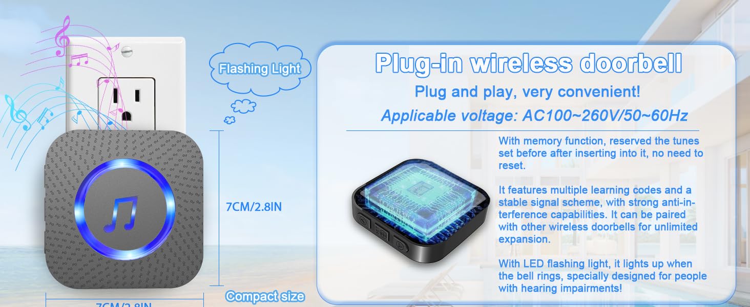 battery door bell wireless