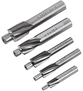 5pcs Counterbore Drill Bits Set, 4 Flutes Straight End Mill Cutter HSS Countersink Slot End Mill ...