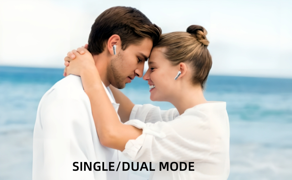 METTOMUS Translucent Wireless Earbuds with Cool Case