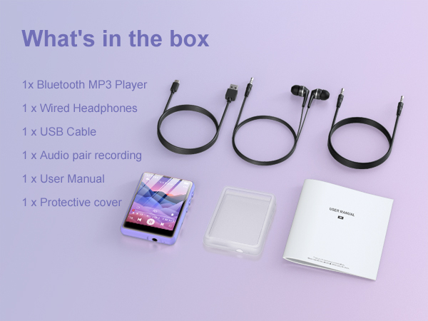 64GB MP3 Player with Bluetooth 5.3