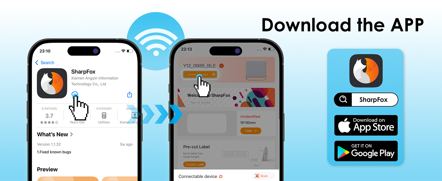 Y12 Bluetooth Label Maker Machine with Tape