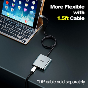 USB C to Dual DisplayPort adapter