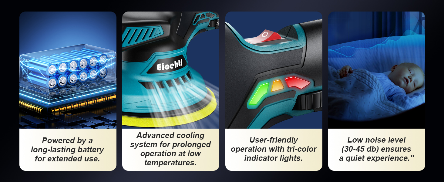 6 Inch Car buffer Waxer Kit, torqx polish &amp;amp; correction kit - rupes polisher - car buffing kit