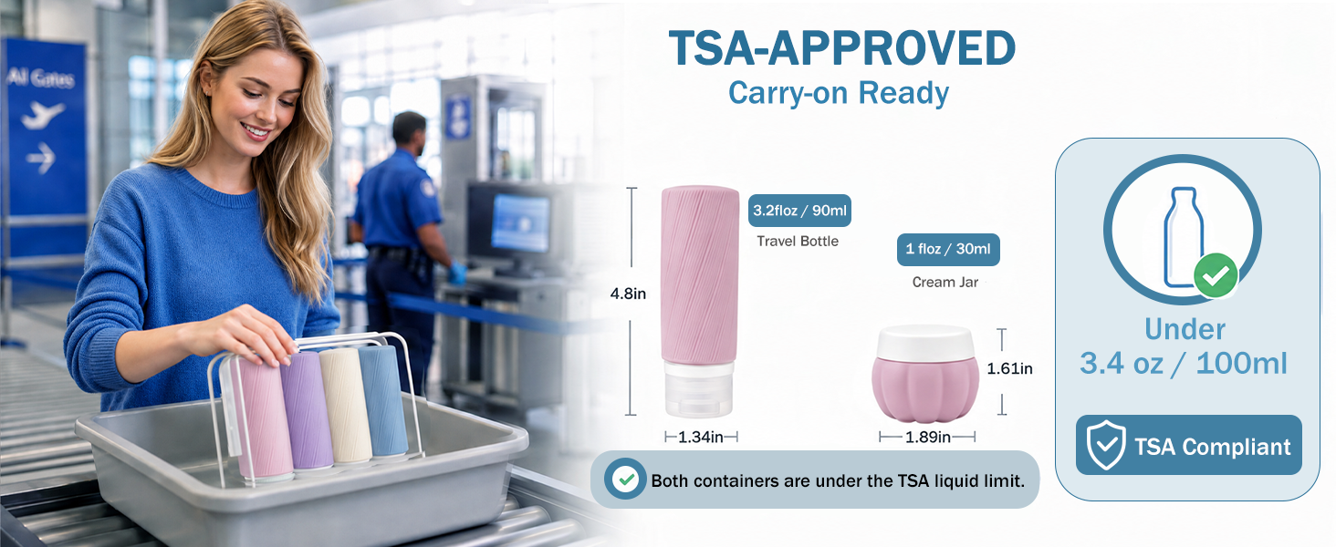 Travel Bottles for Toiletries