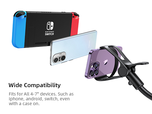 Lamicall Gooseneck Phone iphone Holder Bed mount headbroad