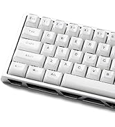 GMKWTL XVX White Crystal Jelly Keycaps, Clear Translucent Keyboard Keycaps OEM Profile Keycap Set...
