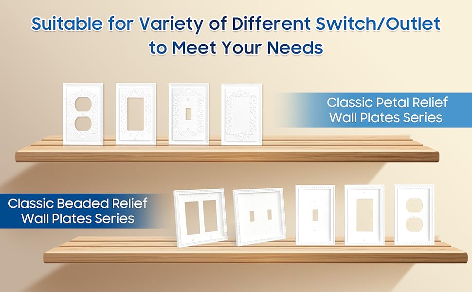 white light switch cover plate