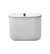 LYNLOO 1.9-Gallon No Drill Wall Mounted Trash Bin with Sliding Lid, Dual Installation &amp; Triple-Se...