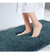 Yimobra White Bath Rugs Plush Bath Mat, Soft Comfortable, Extra Thick Fluffy Shower Rug, Super Wa...
