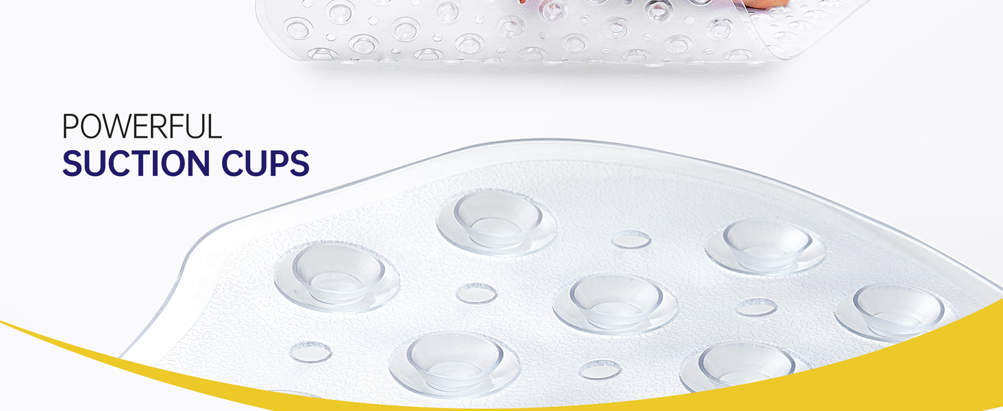 shower safety bath bathtub mat tub bath plastic extra large suction cup soft resistant