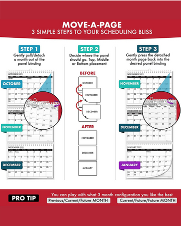 move a page calendar