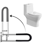 DITOSH Toilet Grab Bar 28 Inch Flip Up Aluminum Handicap Rails Grab Bars Toilet Rail Bathroom U S...