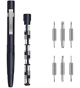 13 in 1 Multi-Purpose Precision Screwdriver Pen Set with 6 Double-Ended Magnetic Bits, Aluminum A...