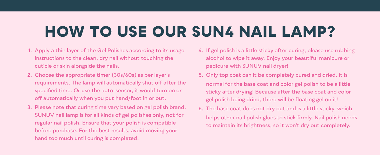 nail lamp sunuv