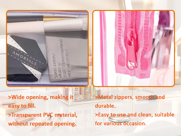 made of thick transparent PVC material, which is durable and easy to wipe clean