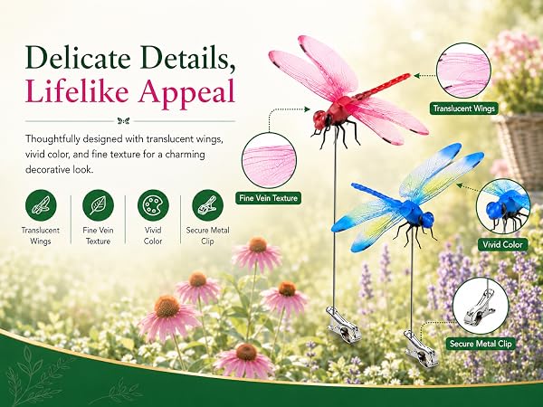 Fun Dragon Fly Clips Set