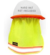 KwikSafety (Charlotte, NC) Vader Hard Hat Sun Shade (1 Pack) ANSI OSHA High Visibility Cooling Me...