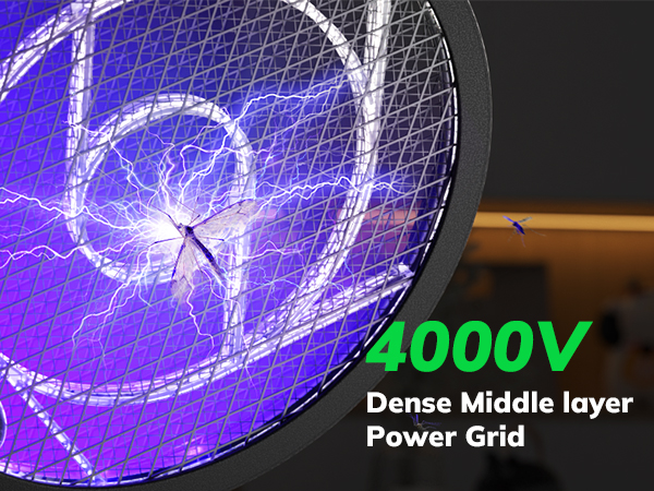 YISSVIC Electric Fly Swatter Bug Zapper Racket