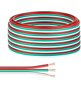 FCOB 20Gauge 3 Pin CCT Flexible Extension Electrical Wire 32.8FT/10m, 3 Conductor Led Strip Cable...