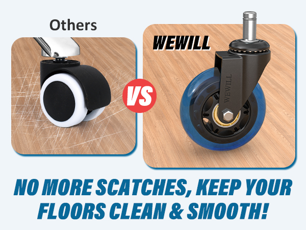 office chair casters wheels-set of 5