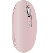 INFINMIND Multi-Device Bluetooth Mouse (BT1/BT2 + 2.4G), Small Slim Travel Mouse, 4-Way Metal Scr...