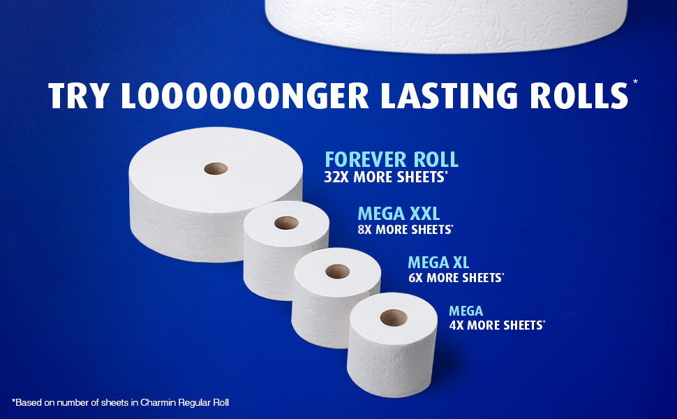 Try longer lasting rolls: forever roll, mega xxl, mega xl and mega