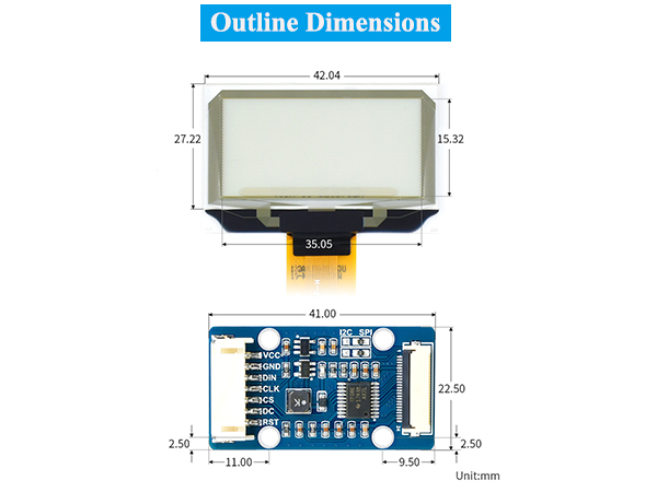 1.51inch Transparent OLED