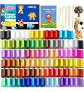 CiaraQ Polymer Clay Kit, Mini Modeling Clay Set for Kids/Beginners/Artist, 100 Colors