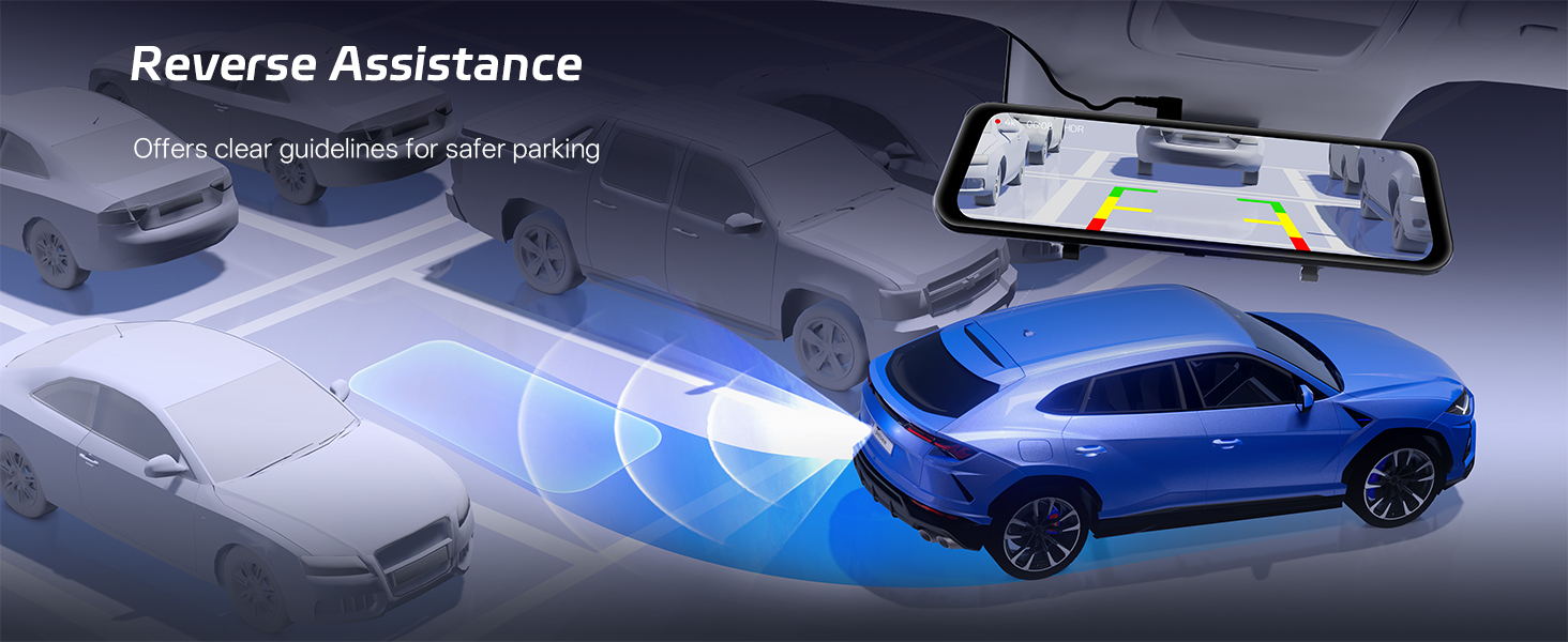 rearview mirror with reverse camera