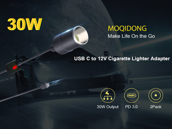 usb c to 12v adapter
