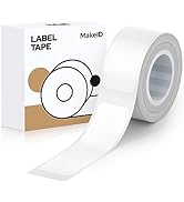 MakeID 0.47" x 0.59" Label Tape Compatible with MakeID Label Makers L1&amp; Q1 Refills Waterproof Lam...