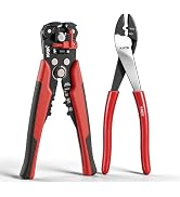 KATA Wire Crimper and Automatic Wire Stripper Tool Set for Electrical Work | 2 Pack Wiring Kit fo...
