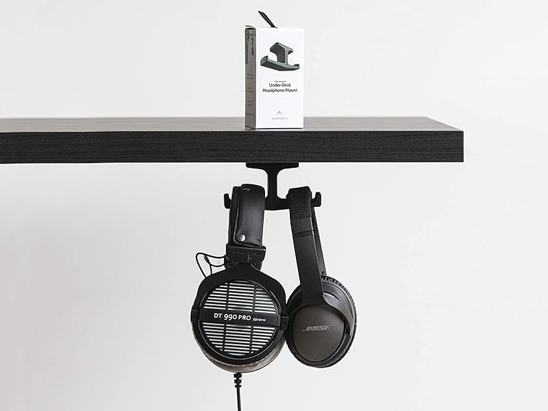 holds two headsets at the same time strong 3m adhesive