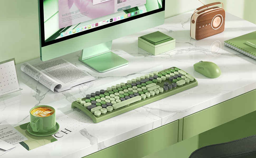 cute keyboard and mouse wireless