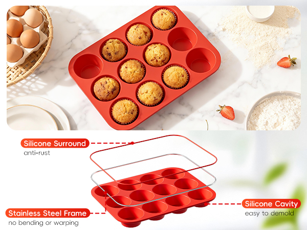 silicone muffin pan