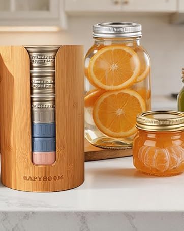 Mason Jar Lid Organizer