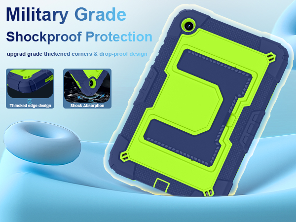 Military grade shockproof galaxy tablet a11+/a9+ case