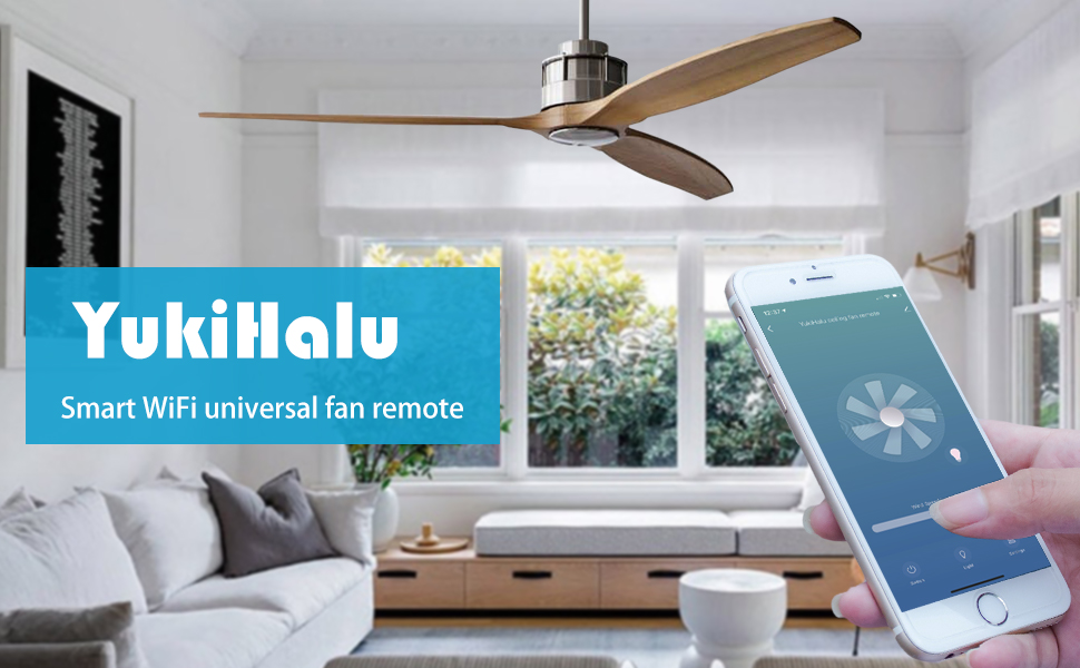 smart wifi ceiling fan remote control kit compatible with alexa google assistant smartlife app