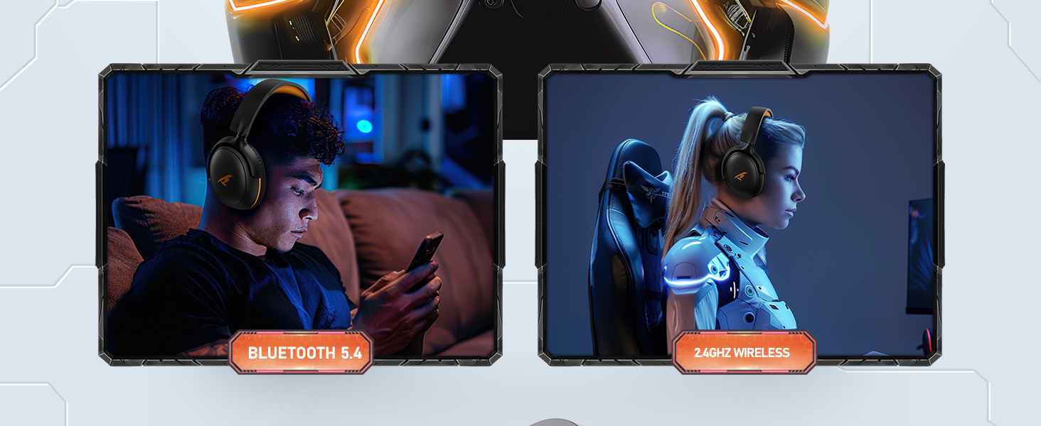 Bluetooth 5.4&2.4GHZ Wireless