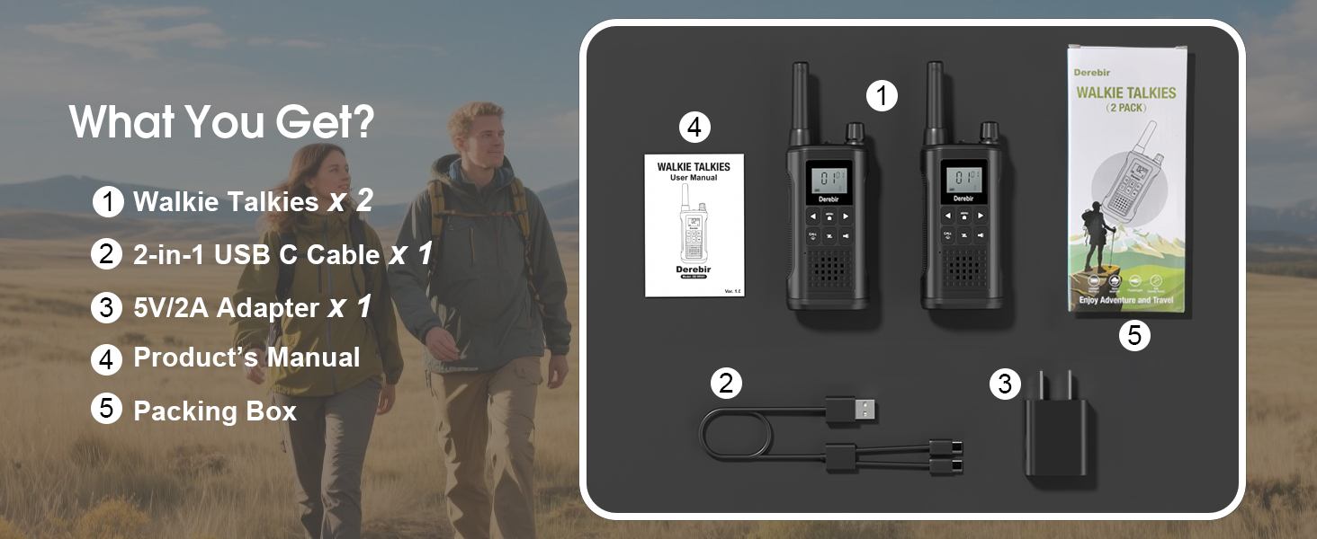 walkie talkies 2 pack