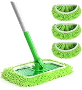 ZHAYAO Reusable 100% Coral Fleece Mop Pads Compatible with Swiffer Sweeper Mop, Wet and Dry Flat ...