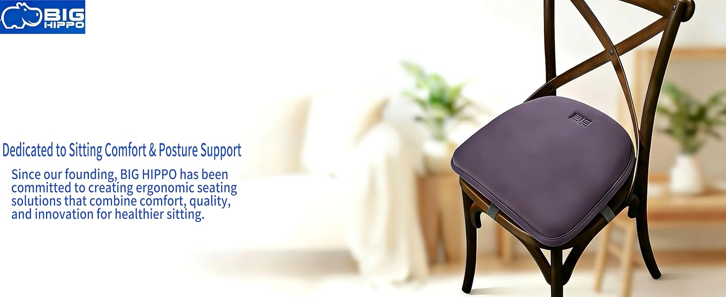 dining chair cushion, office chair, extra thick, washable cover, pressure relief