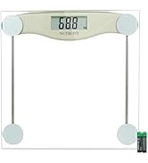 Bathroom Scale for Body Weight, NUTRI FIT Digital Weighing Scale Accurate Electric Weight Loss Wa...