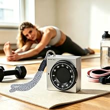 wind up timer silver