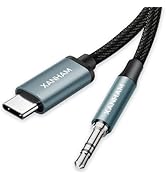 XANHAM USB Type C to 3.5mm Aux Jack Adapter Cable USB C to 3.5mm Headphone Stereo Male to Male Co...