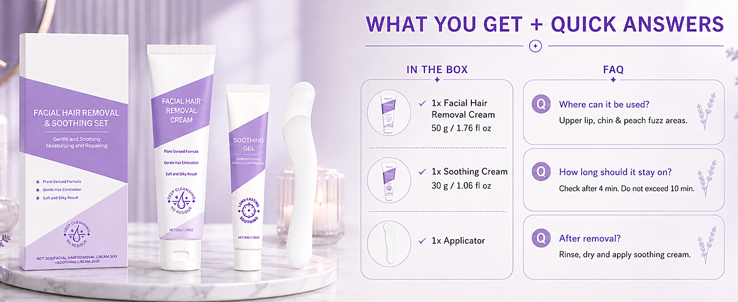 facial hair removal cream