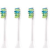 7am2m AM101/AM105 Electric Toothbrush Brush Heads x 4 for 7am2m Electric Toothbrush ONLY (White)