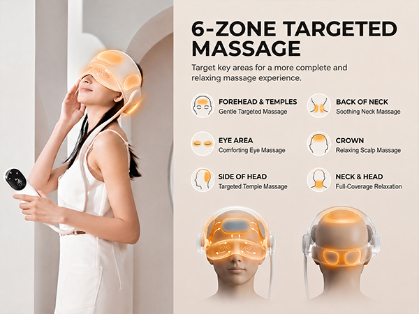 Glam Lady Electric Head Massager for Headaches