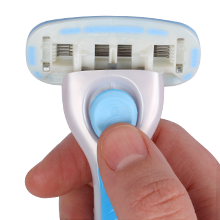 Solimo Women's 5 Blade razor for face legs armpits smooth shave refill cartridge