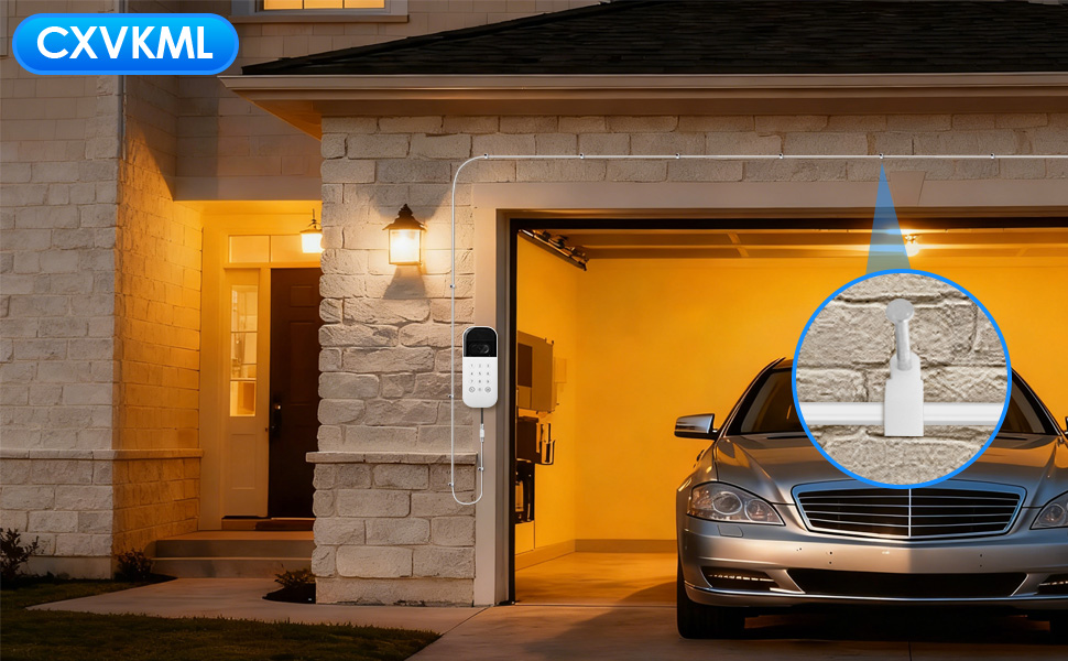 Power Cable and Adapter for myQ Smart Garage Door Video Keypad